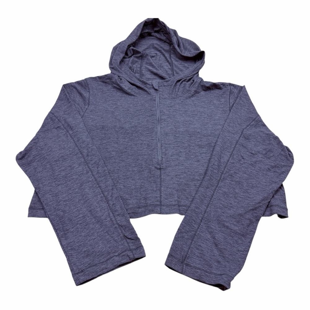 90 Degree By Reflex Charcoal Cropped Hoodie